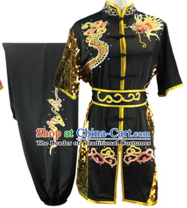 Black Top Changquan Nanquan Long Fist Southern Fist Best and the Most Professional Kung Fu Martial Arts Clothing Suits