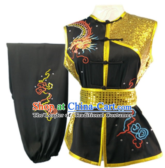 Made to Order Top Nanquan Southern Fist Sleeveless Best and the Most Professional Kung Fu Competition Clothes Contest Suits for Adults Kids