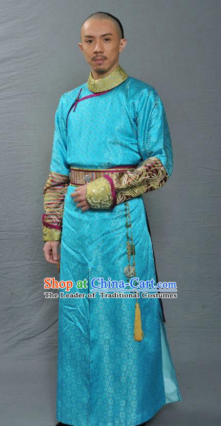 Chinese Ancient Qing Dynasty Eight Prince Yinsi Replica Costume for Men