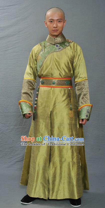 Chinese Ancient Qing Dynasty Manchu Ten Prince of Kangxi Yin-E Replica Costume for Men