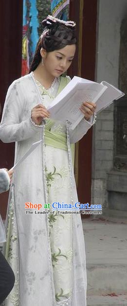 Chinese Ancient Song Dynasty Nobility Lady Replica Costume for Women