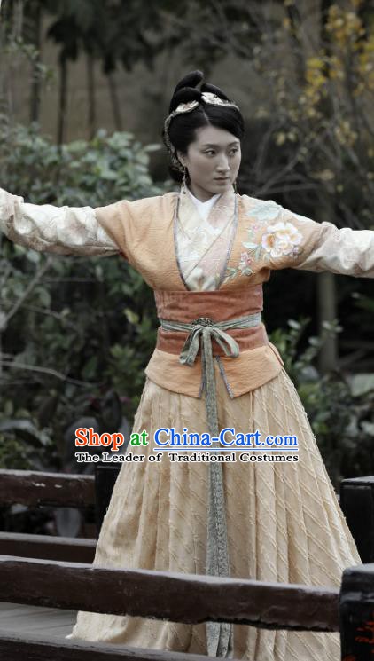 Ancient Chinese Song Dynasty Yang Family Female General Replica Costume for Women