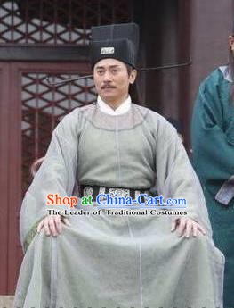 Chinese Ancient Song Dynasty Politician Litterateur Su Zhe Replica Costume for Men