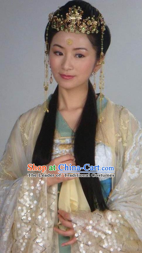 Chinese Ancient Song Dynasty Nobility Lady Embroidered Replica Costume for Women