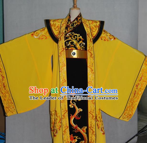 China Traditional Beijing Opera Emperor Costume Chinese Peking Opera Kaiser Embroidered Clothing for Adults