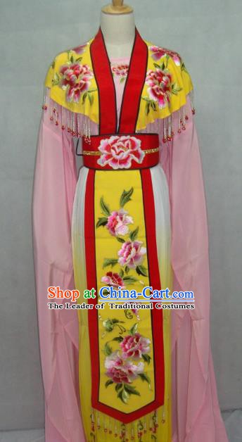 China Traditional Beijing Opera Palace Princess Embroidered Pink Dress Chinese Peking Opera Actress Costume