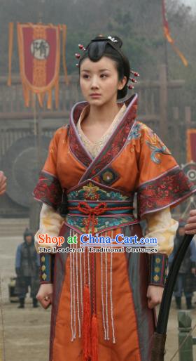 Chinese Sui Dynasty Imperial Princess Yue Rong Hanfu Dress Replica Costume for Women