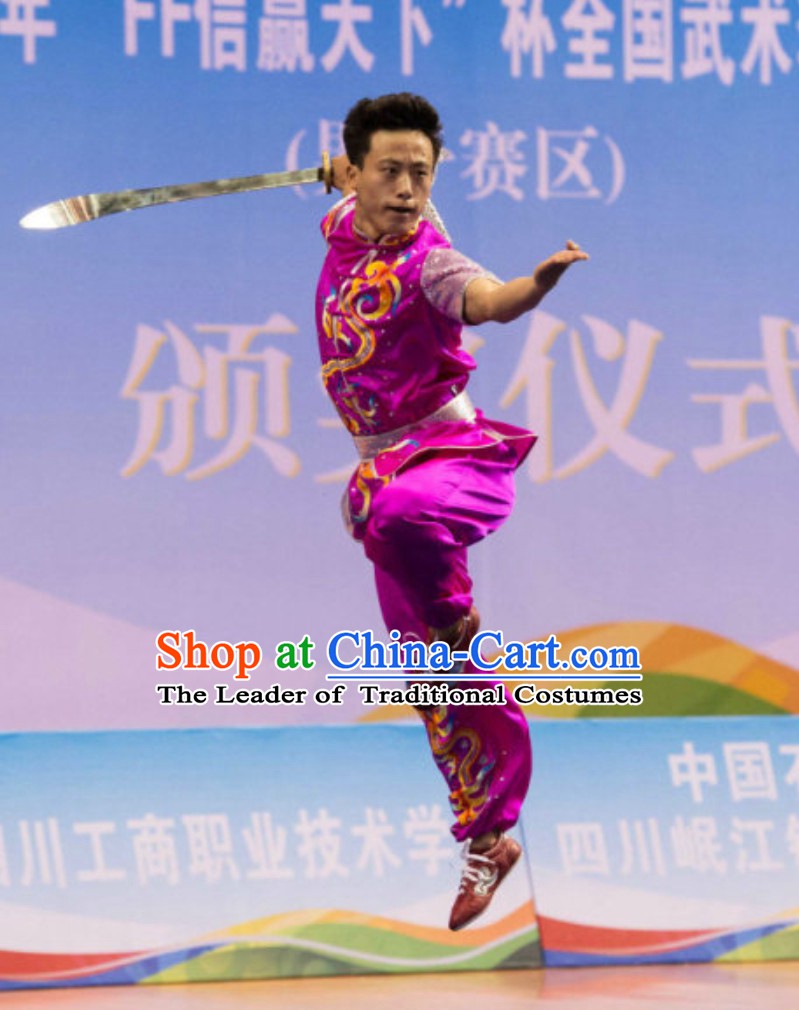 Supreme Short Sleeves Southern Fist Nanquan Competition Kung Fu Uniforms Tai Chi Uniforms Martial Arts Blouse Pants Kung Fu Suits Kungfu Outfit Professional Kung Fu Clothing