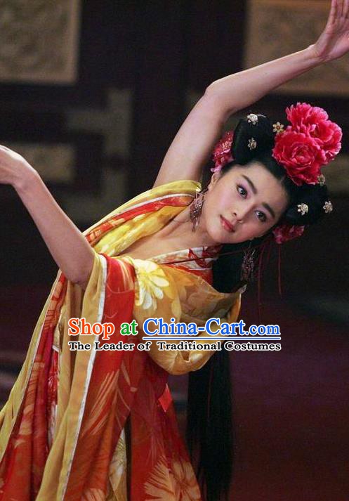 Traditional Chinese Ancient Costume Ancient  Tang Dynasty Hanfu Dress Clothing