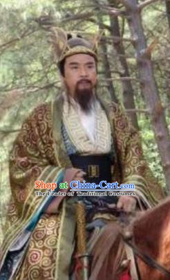 Chinese Ancient Gao Emperor of Tang Dynasty Li Yuan Embroidered Replica Costume for Men