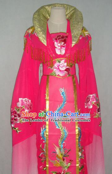 Top Grade Chinese Beijing Opera Actress Costume China Peking Opera Imperial Empress Pink Dress