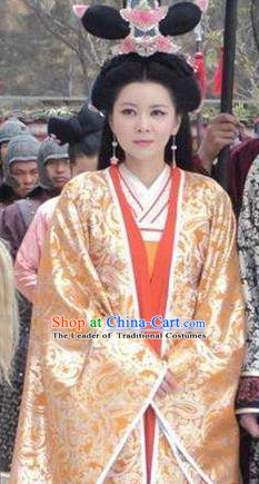 Chinese Ancient Sui Dynasty Empress Dugu Dress Queen Wenxian Historical Costume for Women