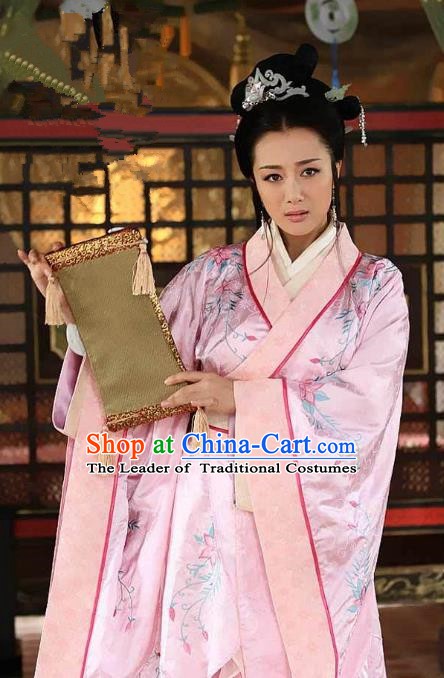 Chinese Three Kingdoms Period Princess Costume Ancient Palace Lady Embroidered Dress for Women