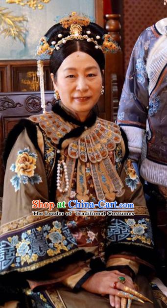 Traditional Chinese Ancient Costume China Qing Dynasty Manchu Emperor Princess Clothing