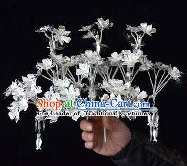 Traditional Chinese Miao Nationality Hair Accessories Headwear Hmong Miao Female Hairpins for Women