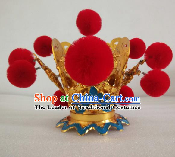 Traditional Chinese Beijing Opera Niche Hair Accessories Peking Opera Lang Scholar Hairdo Crown Headwear