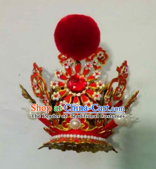 Traditional Chinese Beijing Opera Niche Hairdo Crown Hair Accessories Peking Opera Headwear