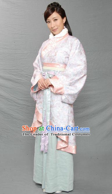 Ancient Chinese Han Dynasty Court Maid Hanfu Dress Las Meninas Replica Costume for Women