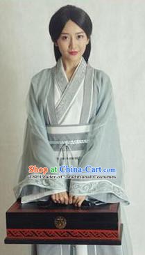 Chinese Ancient Wei and Jin Dynasties Female Physician Hanfu Dress Replica Costume for Women
