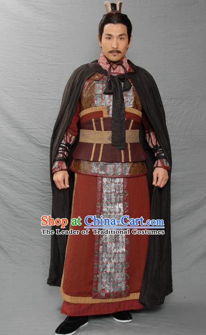 Ancient Chinese Three Kingdoms Period Kingdom Wei Strategist General Zhou Yu Replica Costume for Men