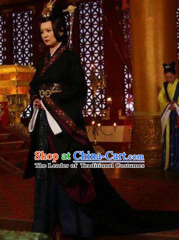 Chinese Ancient Empress Dowager Hanfu Dress Northern and Southern Dynasties Qi Kingdom Queen Mother Replica Costume for Women