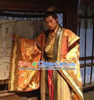 Chinese Ancient Western Wei Dynasty Emperor Li Jing Replica Costume for Men