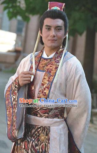 Chinese Ancient Tang Dynasty Prince Li Jiancheng Replica Costume for Men