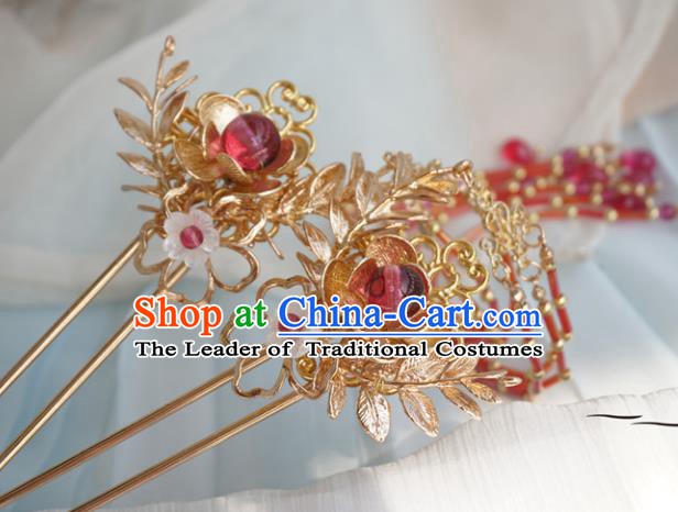 Chinese Ancient Style Hair Jewelry Accessories Cosplay Hairpins Headwear Headdress for Women