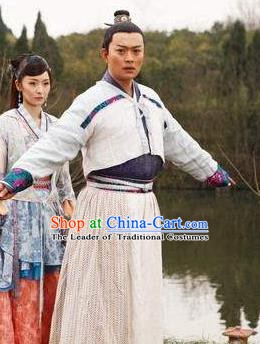 Ancient Chinese Tang Dynasty Famous Litterateur Poet Chen Zi-ang  Replica Costumes for Men