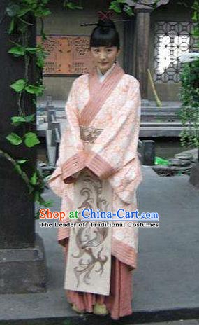 Ancient Chinese Qin Dynasty Palace Princess Ying Ling Dress Replica Costume for Women