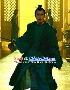 Chinese Ancient Tang Dynasty Prince Shou Li Mao Embroidered Replica Costume for Men