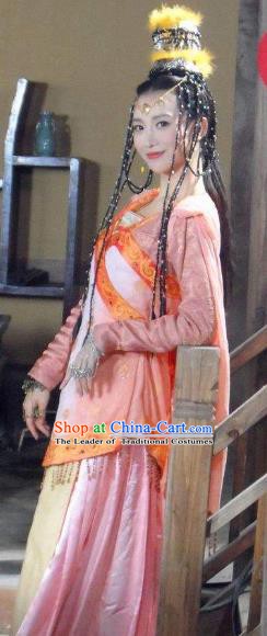 Chinese Ancient Song Dynasty Persian Queen Replica Costume for Women
