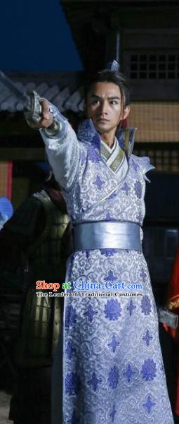 Chinese Ancient Tang Dynasty Founding Crown Prince Li Jiancheng Embroidered Replica Costume for Men