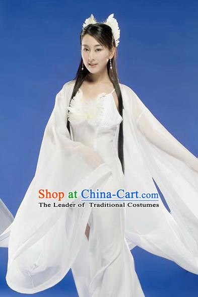 Chinese Ancient Tang Dynasty Imperial Consort Xu Hezi Hanfu Dress Embroidered Replica Costume for Women