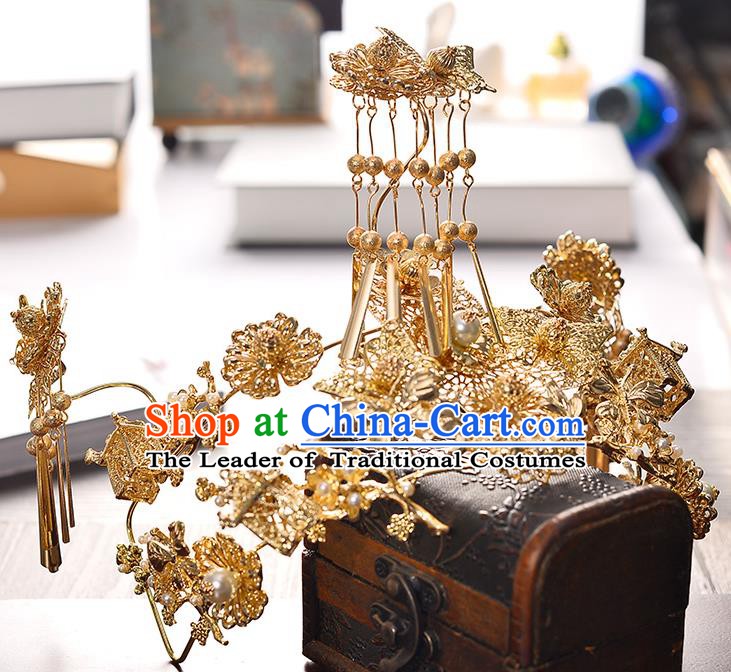 Chinese Ancient Style Hair Jewelry Accessories Cosplay Hairpins Headwear Headdress for Women