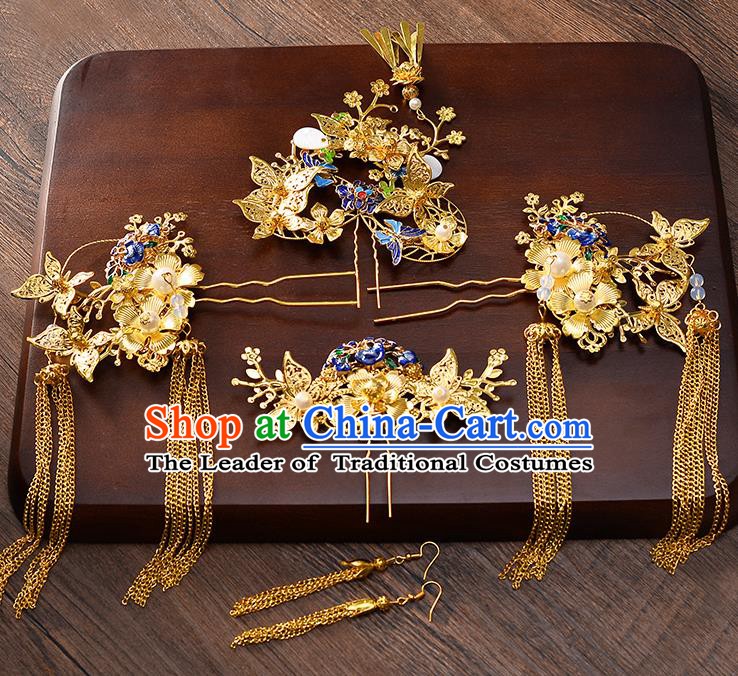 Chinese Ancient Style Hair Jewelry Accessories Cosplay Hairpins Headwear Headdress for Women
