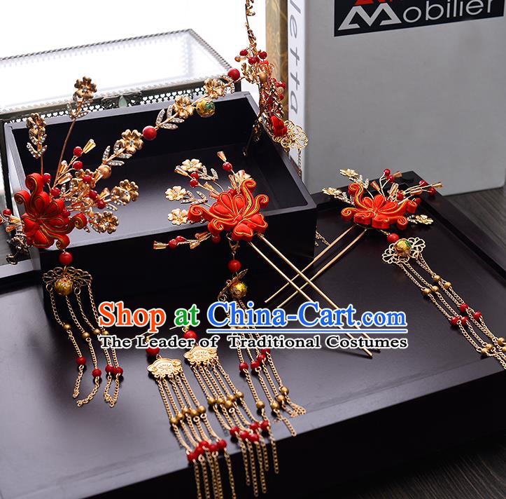 Chinese Ancient Style Hair Jewelry Accessories Cosplay Hairpins Headwear Headdress for Women