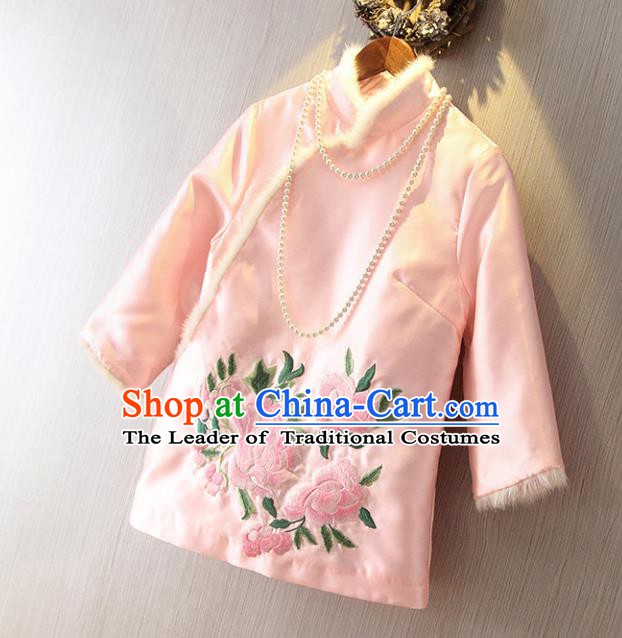 Traditional Ancient Chinese Young Women Cheongsam Dress Republic of China Tangsuit Stand Collar Blouse Dress Tang Suit Clothing