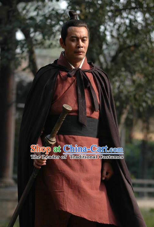 Chinese Ancient Han Dynasty General Han Xin Replica Costume for Men