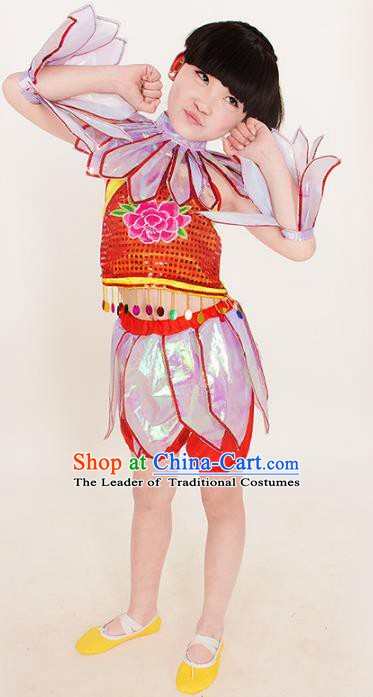 Top Grade Stage Performance Dance Costume, Professional Cosplay Lotus Lad Ne Zha Clothing for Kids