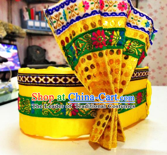 Traditional Chinese Yangge Fan Dance Folk Dance Costume Classical Yangko Dance Modern Dance Dress Halloween Clothing and Headwear