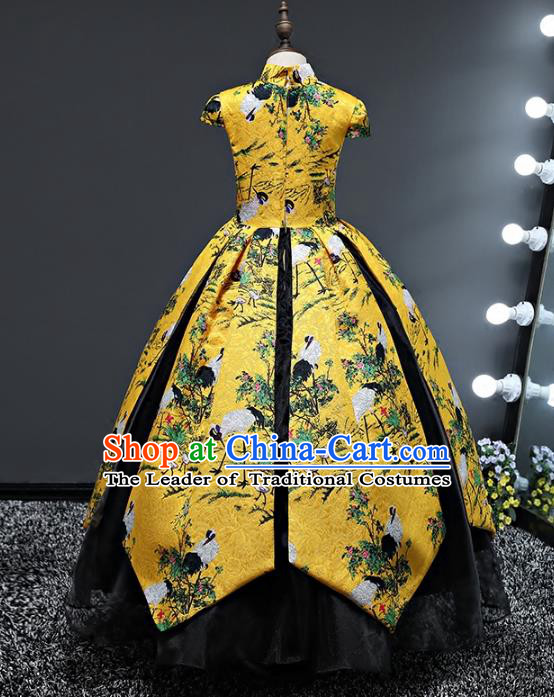 Top Grade Stage Performance Catwalks Costumes Children Halloween Cosplay Princess Full Dress Chorus Modern Fancywork Clothing