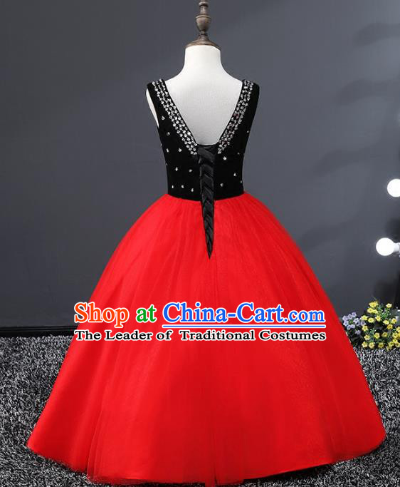 Top Grade Stage Performance Catwalks Costumes Children Halloween Cosplay Princess Full Dress Chorus Modern Fancywork Clothing