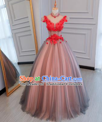 Top Grade Wedding Costume Evening Dress Advanced Customization Bubble Dress Compere Bridal Full Dress for Women