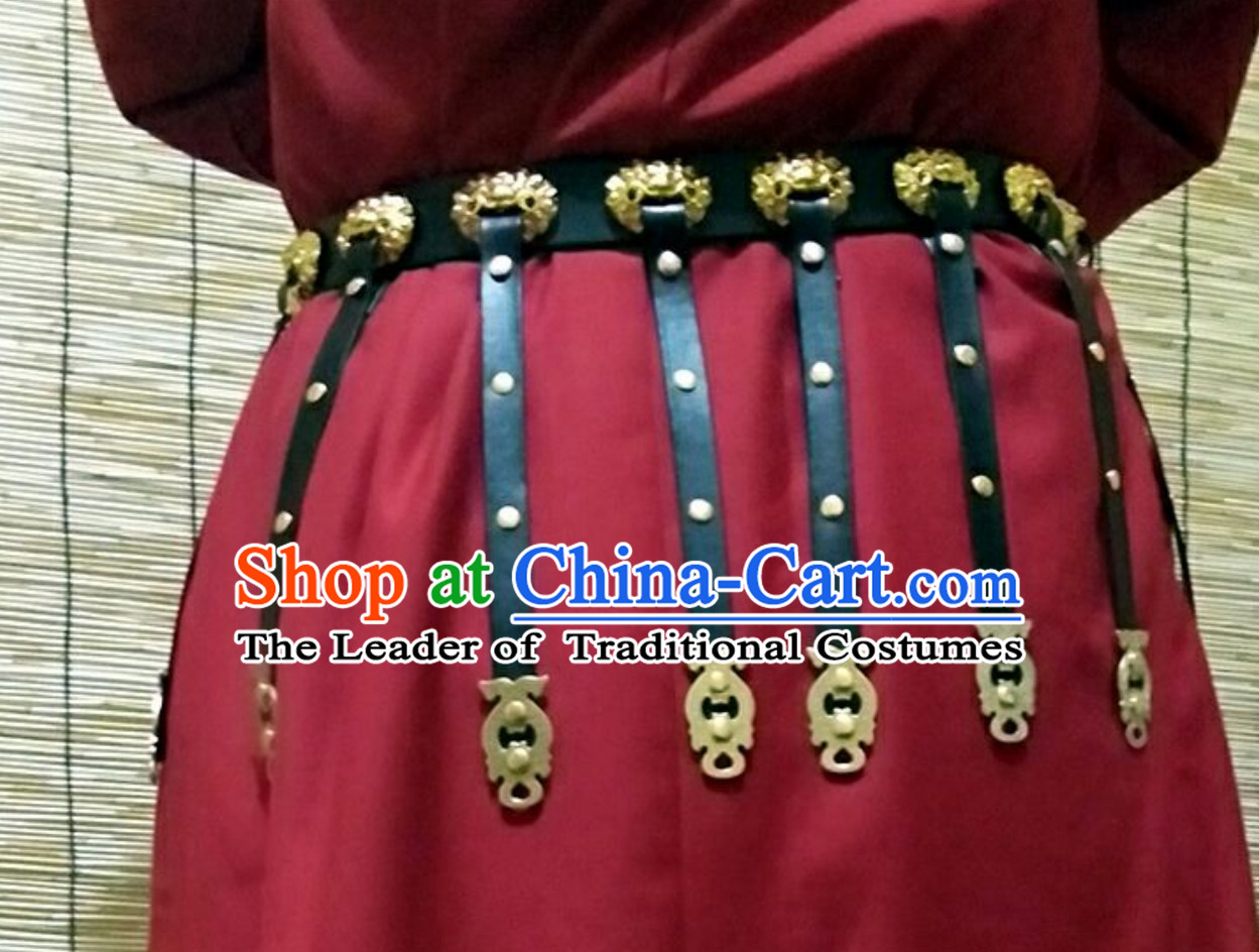 Ancient Chinese People Handmade Long Belt Set to Go with Long Robe