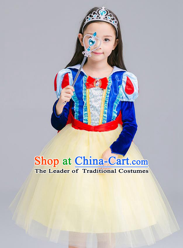 Top Grade Halloween Costumes Stage Performance Princess Full Dress Children Modern Dance Clothing for Kids