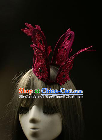 Top Grade Catwalks Hair Accessories Halloween Royal Crown Stage Performance Modern Fancywork Headwear