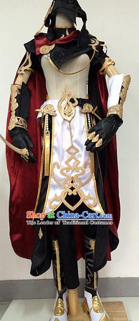 Traditional China Ancient Cosplay Swordsman Costumes Complete Set Chinese Knight-errant Clothing for Men