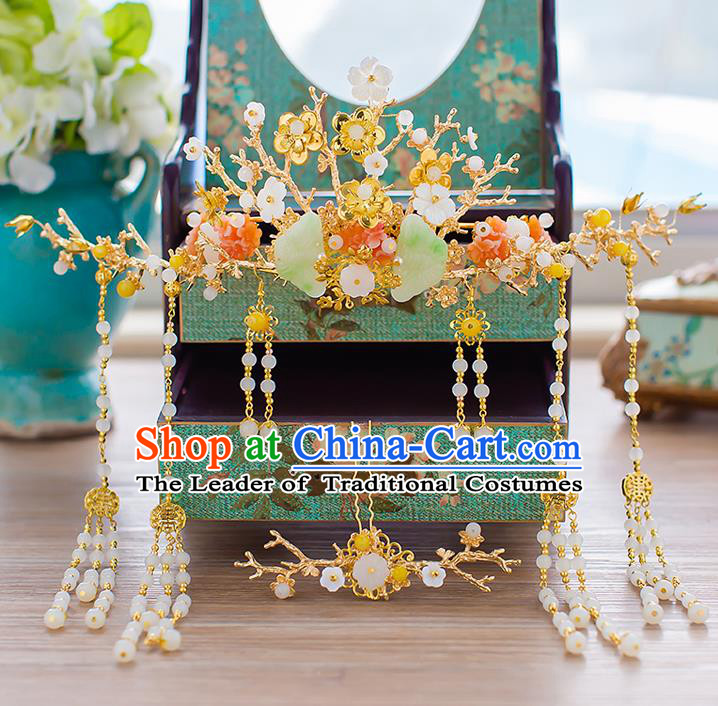Chinese Ancient Style Hair Jewelry Accessories Cosplay Hairpins Headwear Hair Crown Headdress for Women