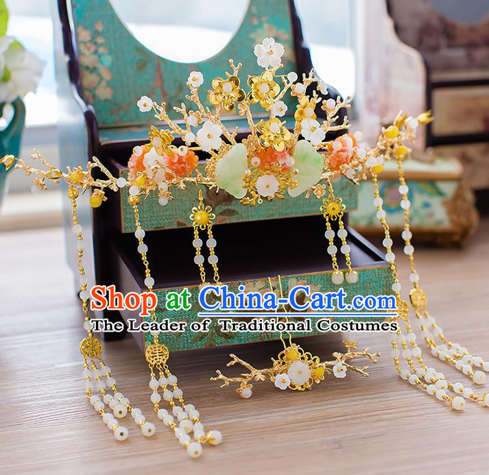 Chinese Ancient Style Hair Jewelry Accessories Cosplay Hairpins Headwear Hair Crown Headdress for Women